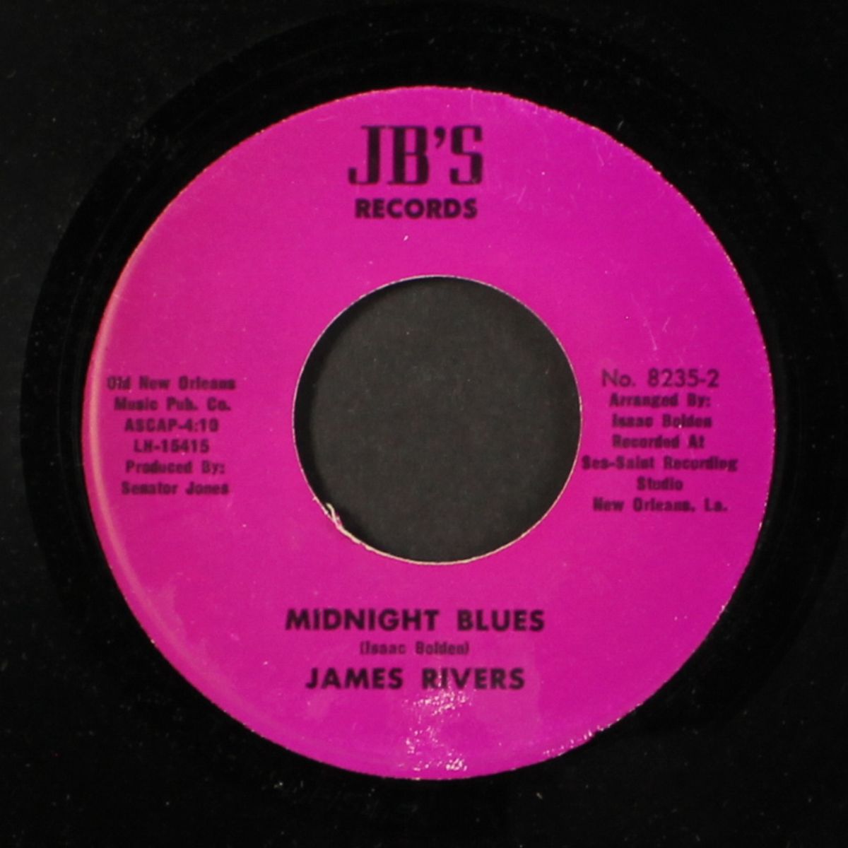 disco lady / midnight blues by JAMES RIVERS