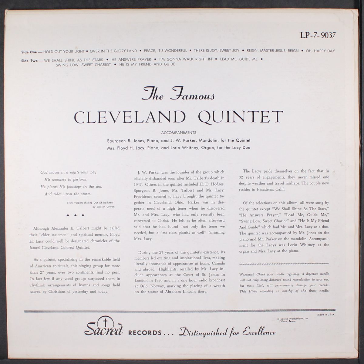 the famous by CLEVELAND QUINTET