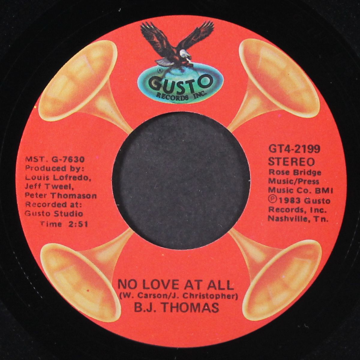 i can't help it / no love at all by B.J. THOMAS