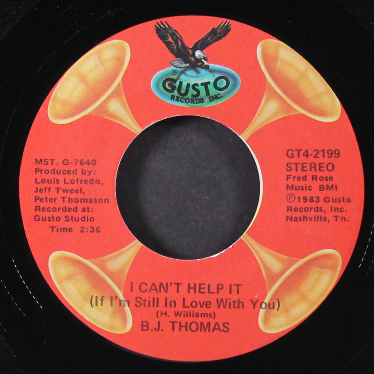 i can't help it / no love at all by B.J. THOMAS