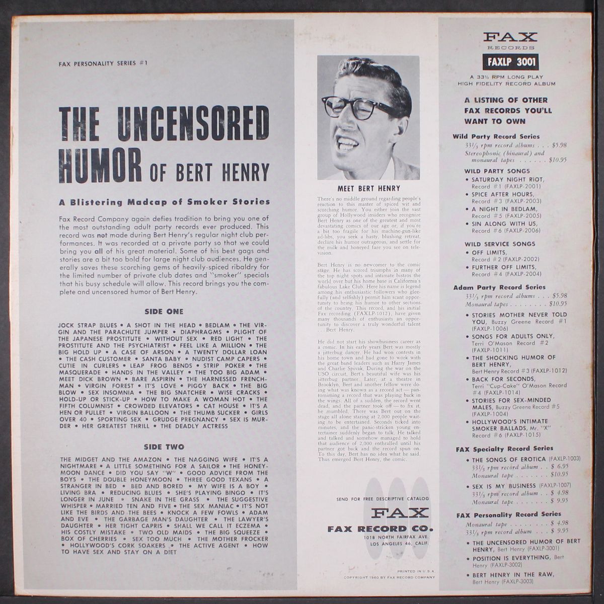 the uncensored humor of by BERT HENRY