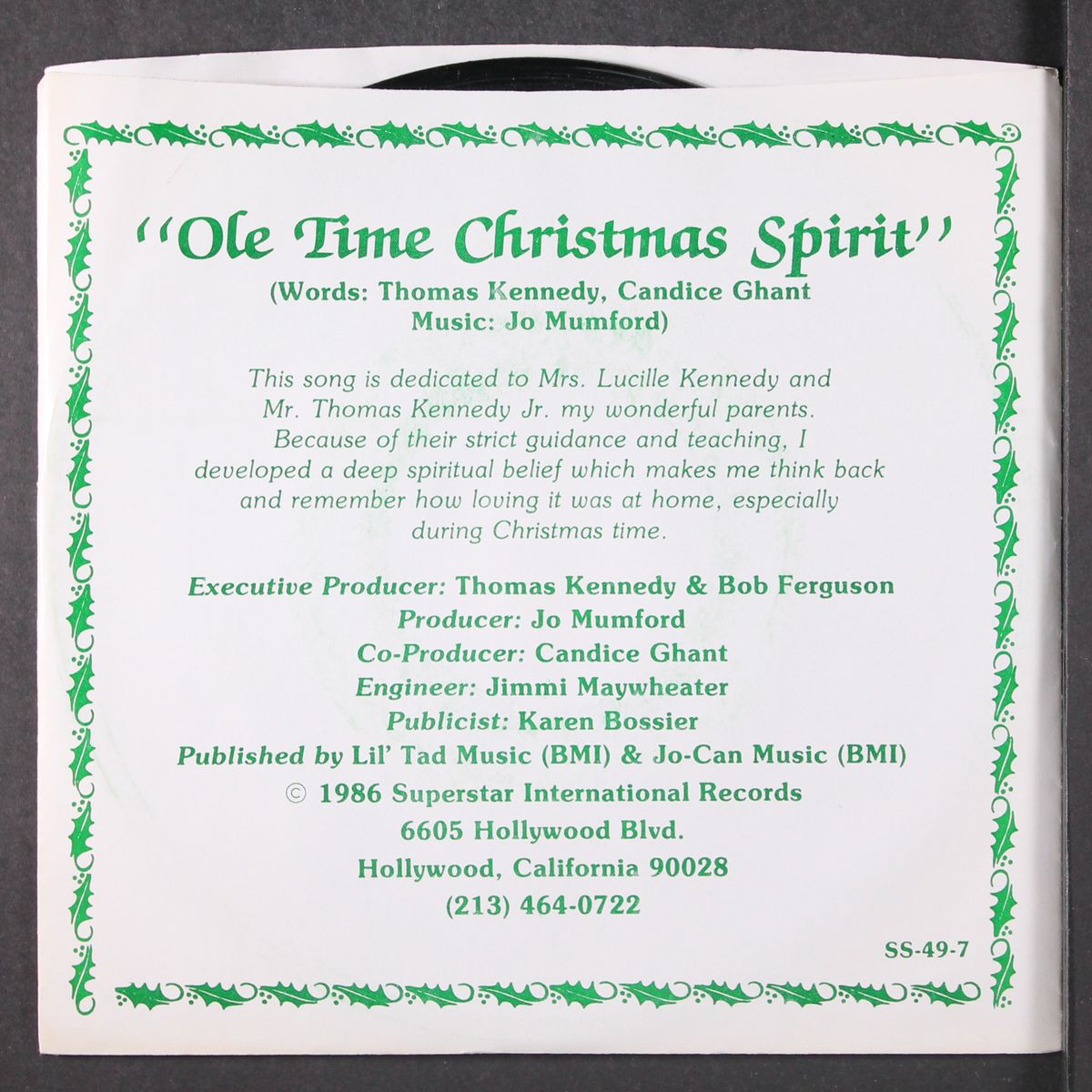 ole time christmas spirit by VANESSA BELL