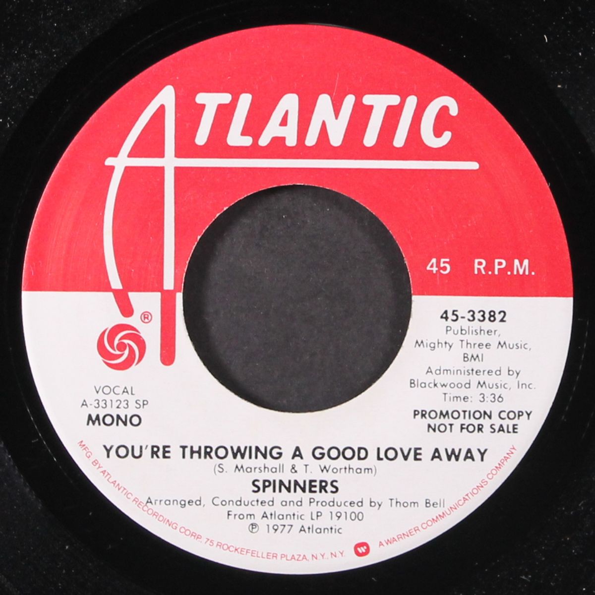 you're throwing a good love away / mono by SPINNERS