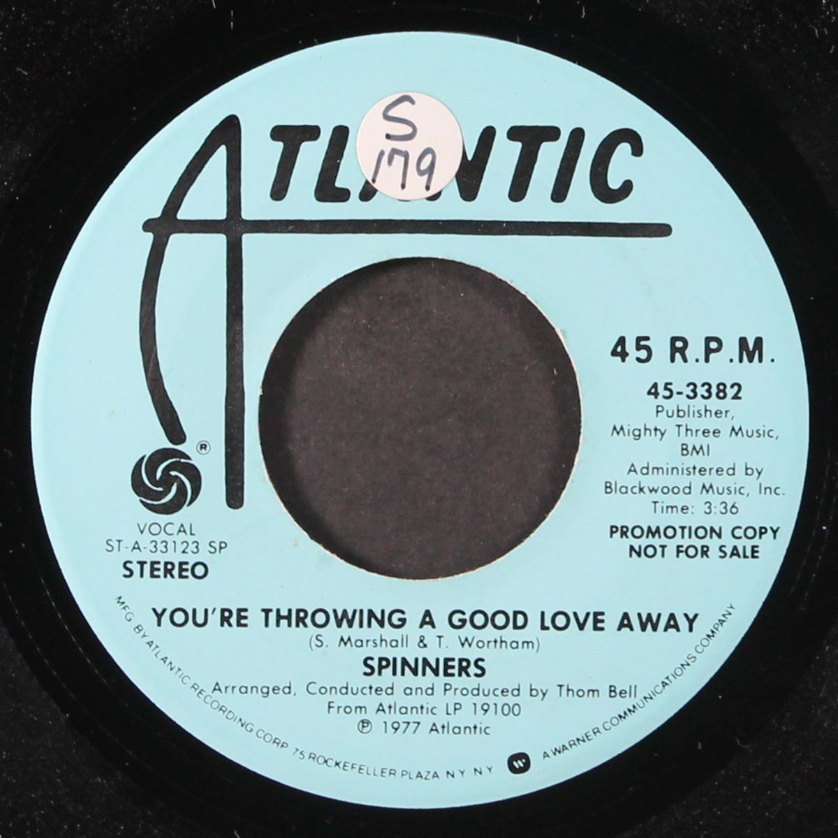 you're throwing a good love away / mono by SPINNERS