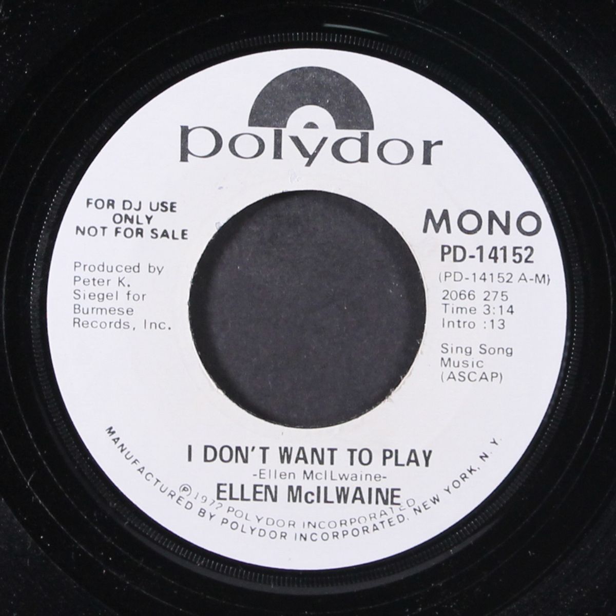 i don't want to play / mono by ELLEN MCILWAINE