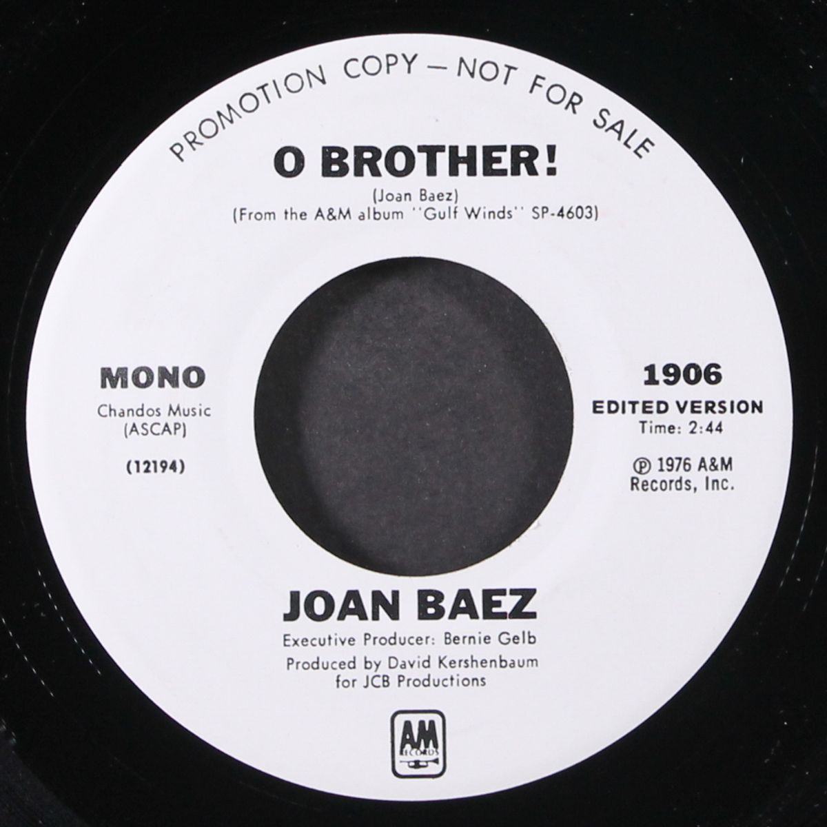 o brother! / mono by JOAN BAEZ