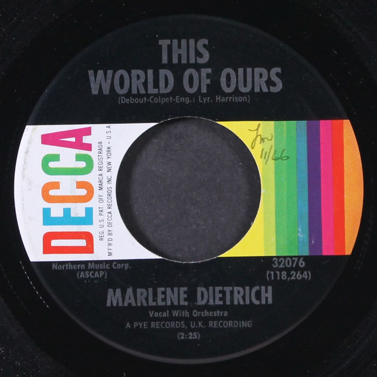 candles glowing / this world of ours by MARLENE DIETRICH