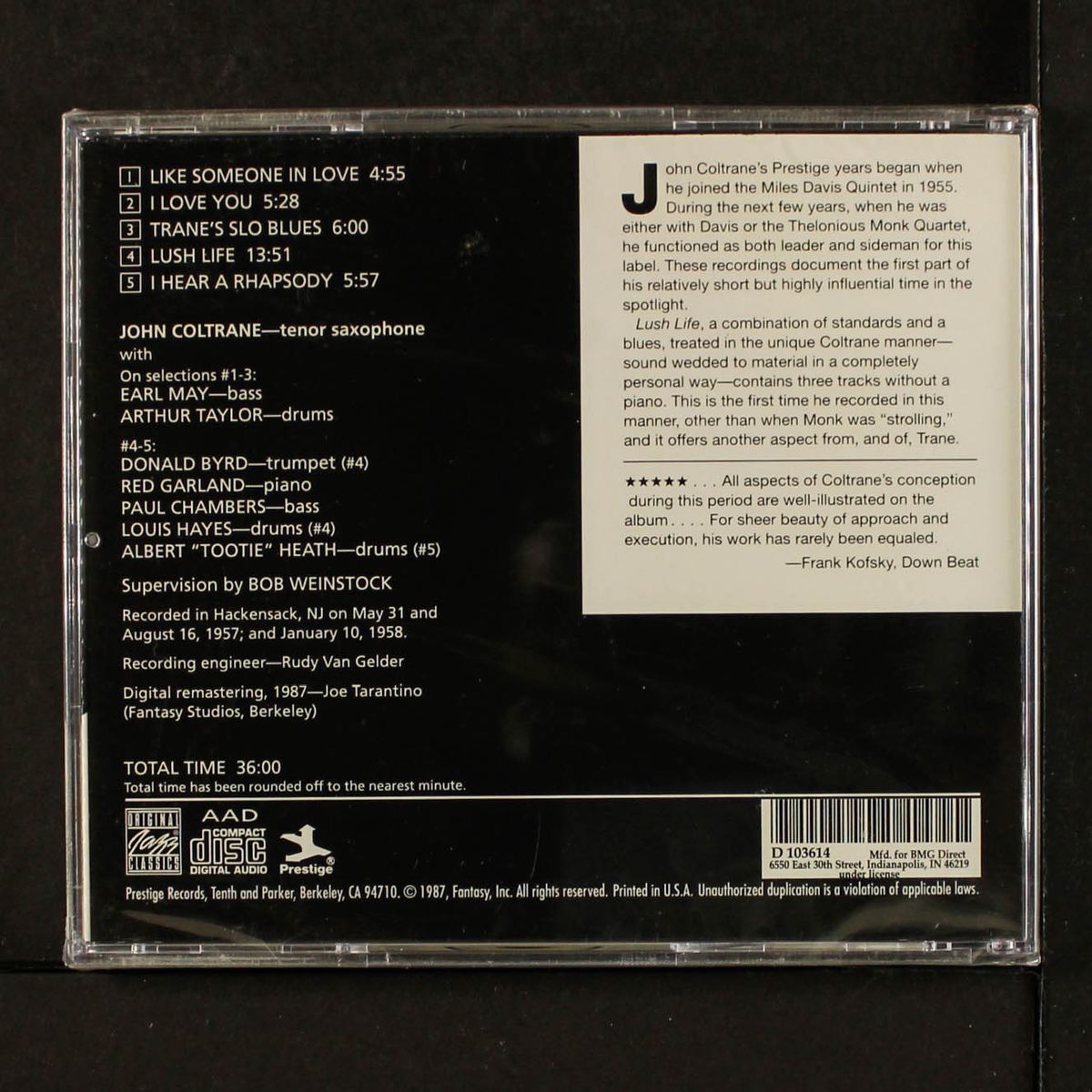 lush life by JOHN COLTRANE