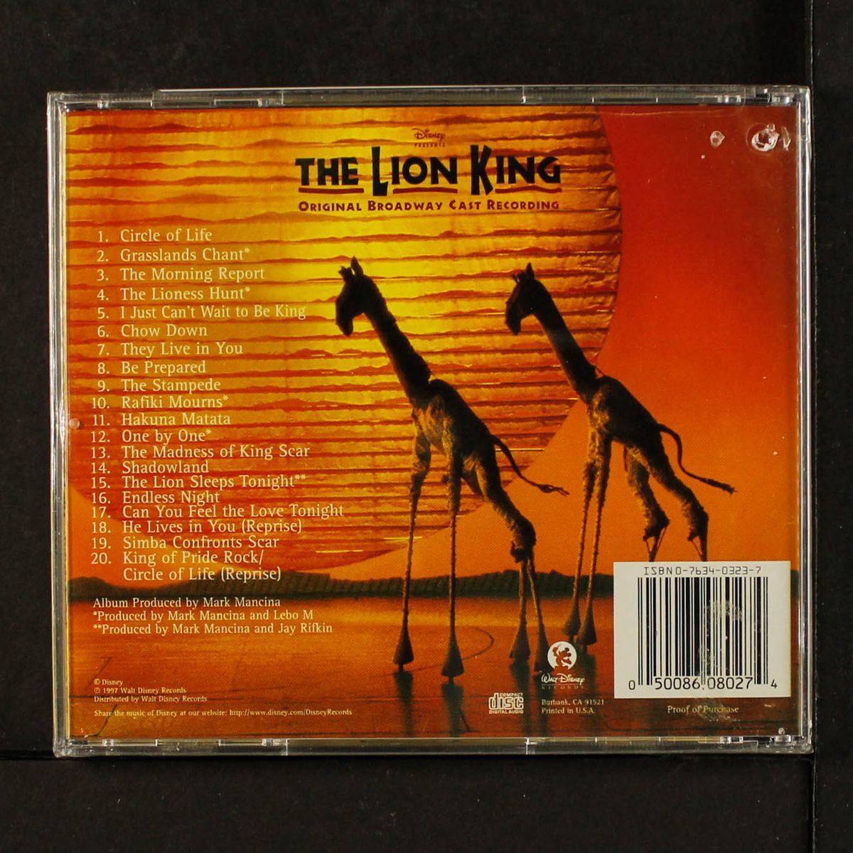 the lion king by ORIGINAL BROADWAY CAST