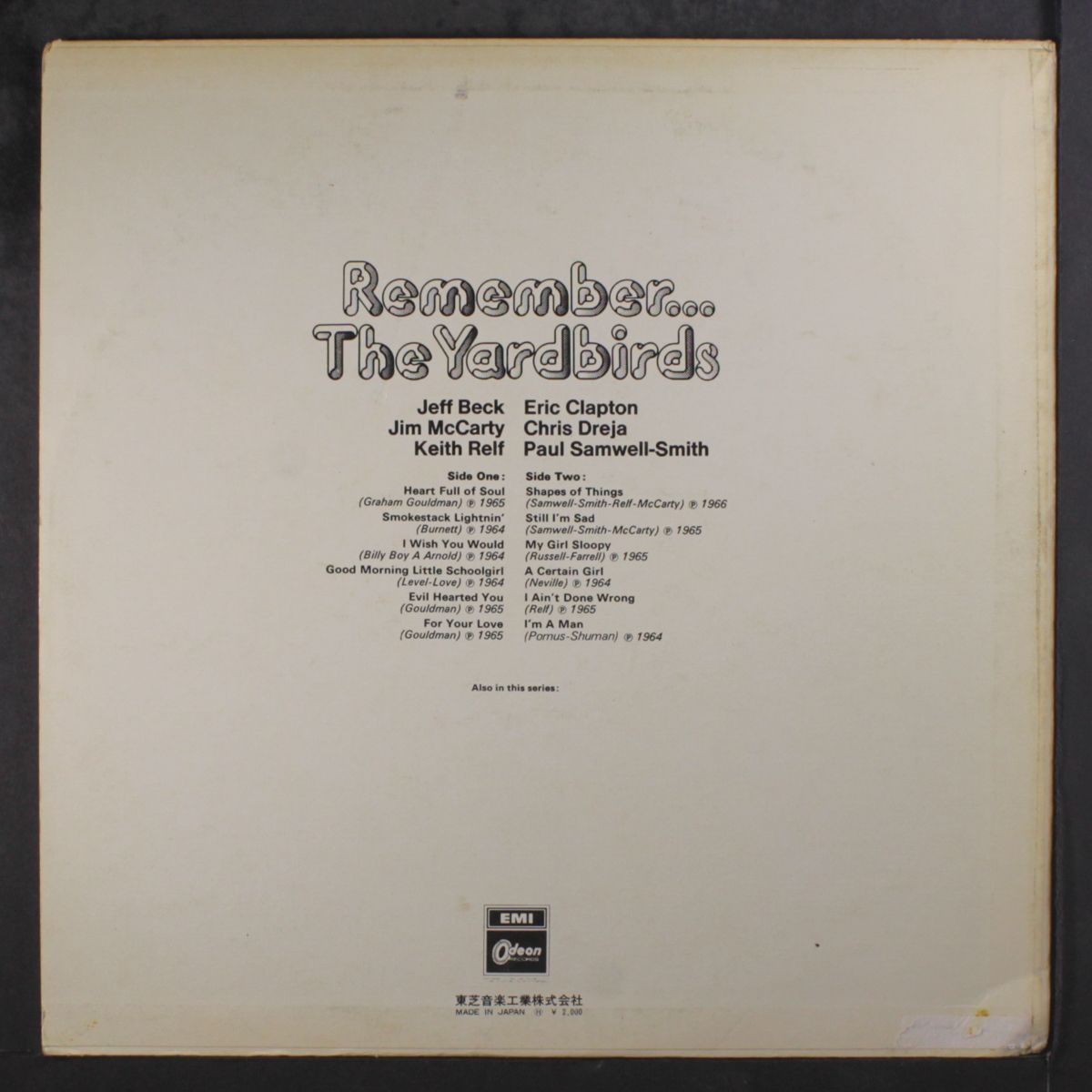 remember by YARDBIRDS
