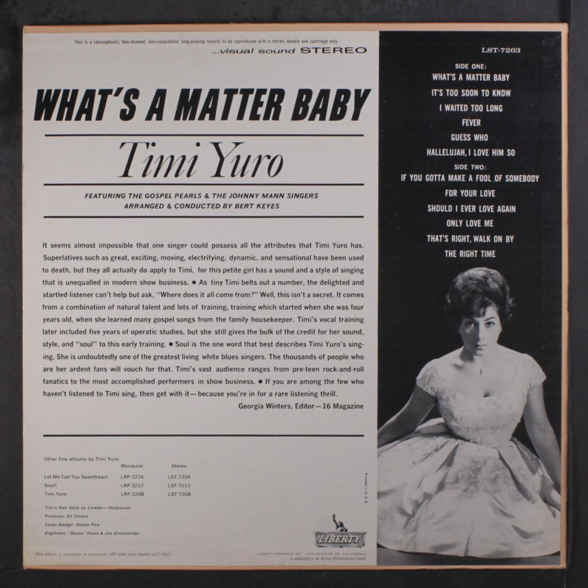 what's a matter baby by TIMI YURO