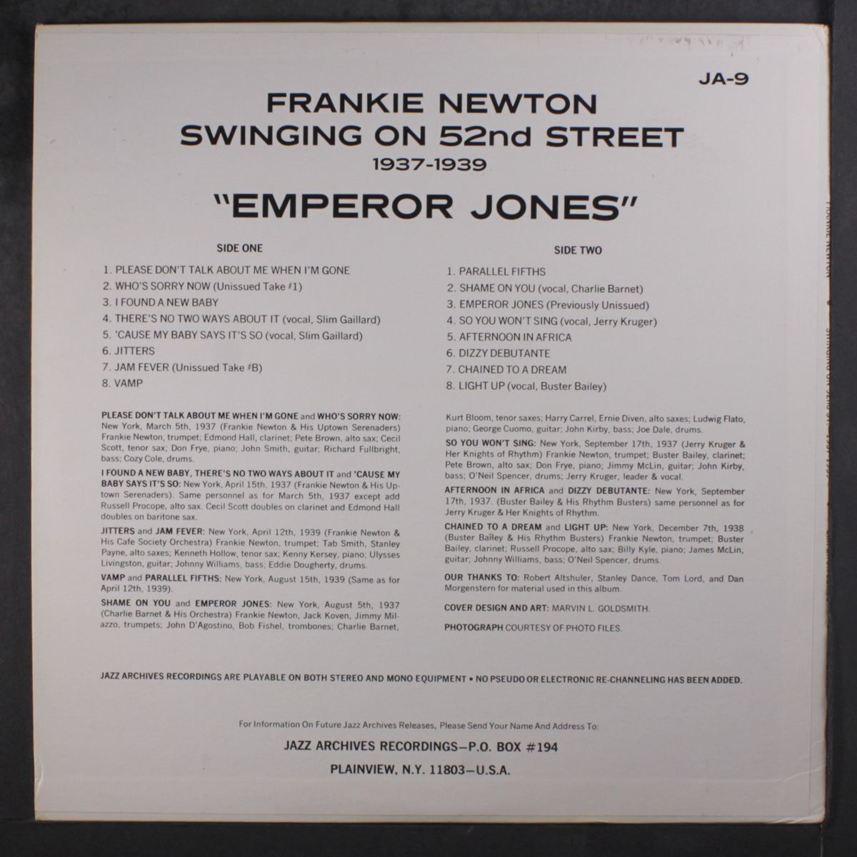 swinging on 52nd st by FRANKIE NEWTON