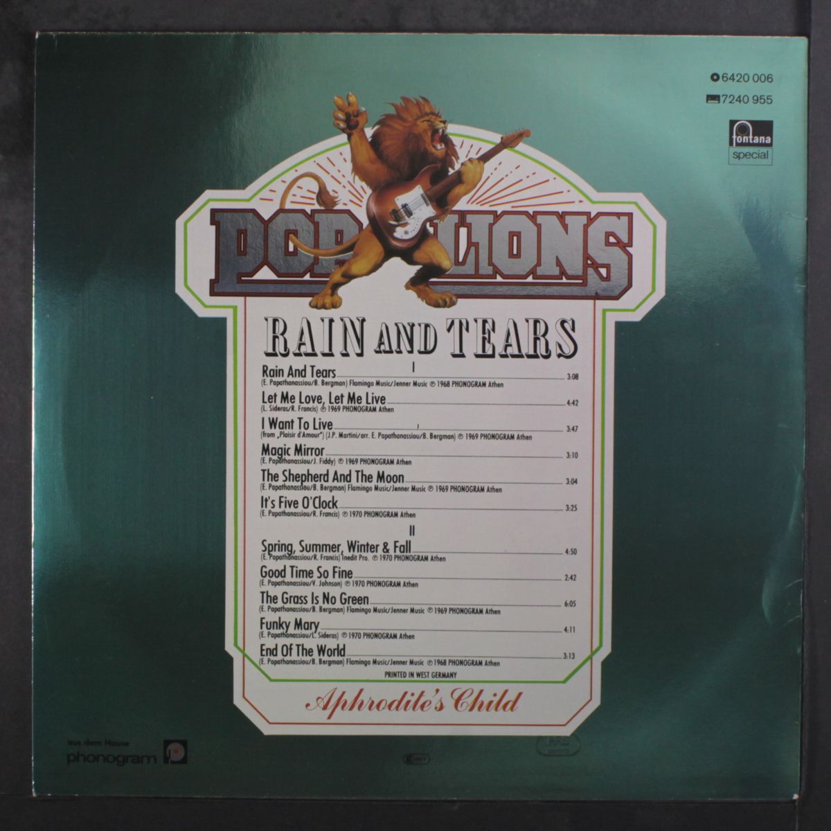 rain and tears by APHRODITE'S CHILD