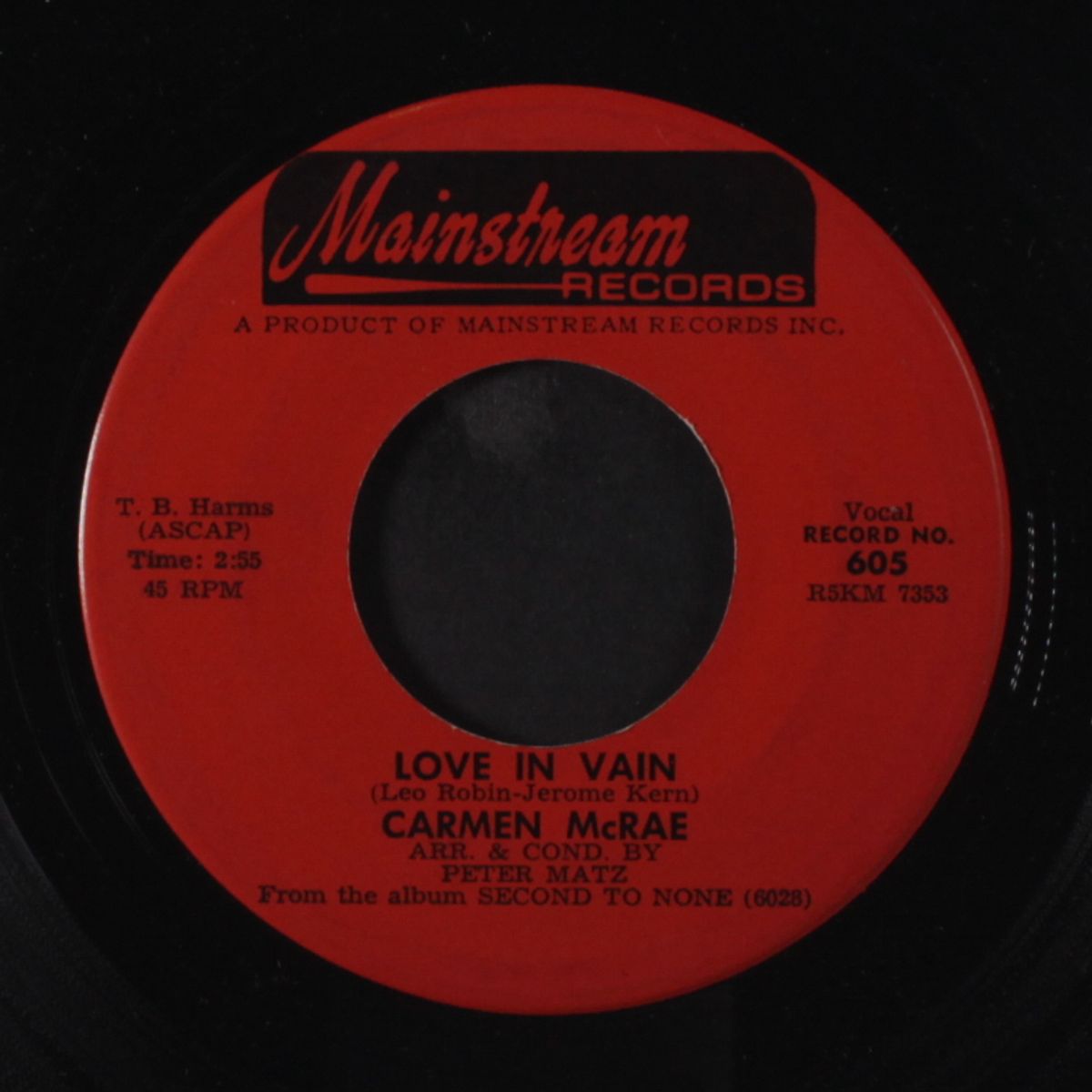 love in vain / too good by CARMEN MCRAE