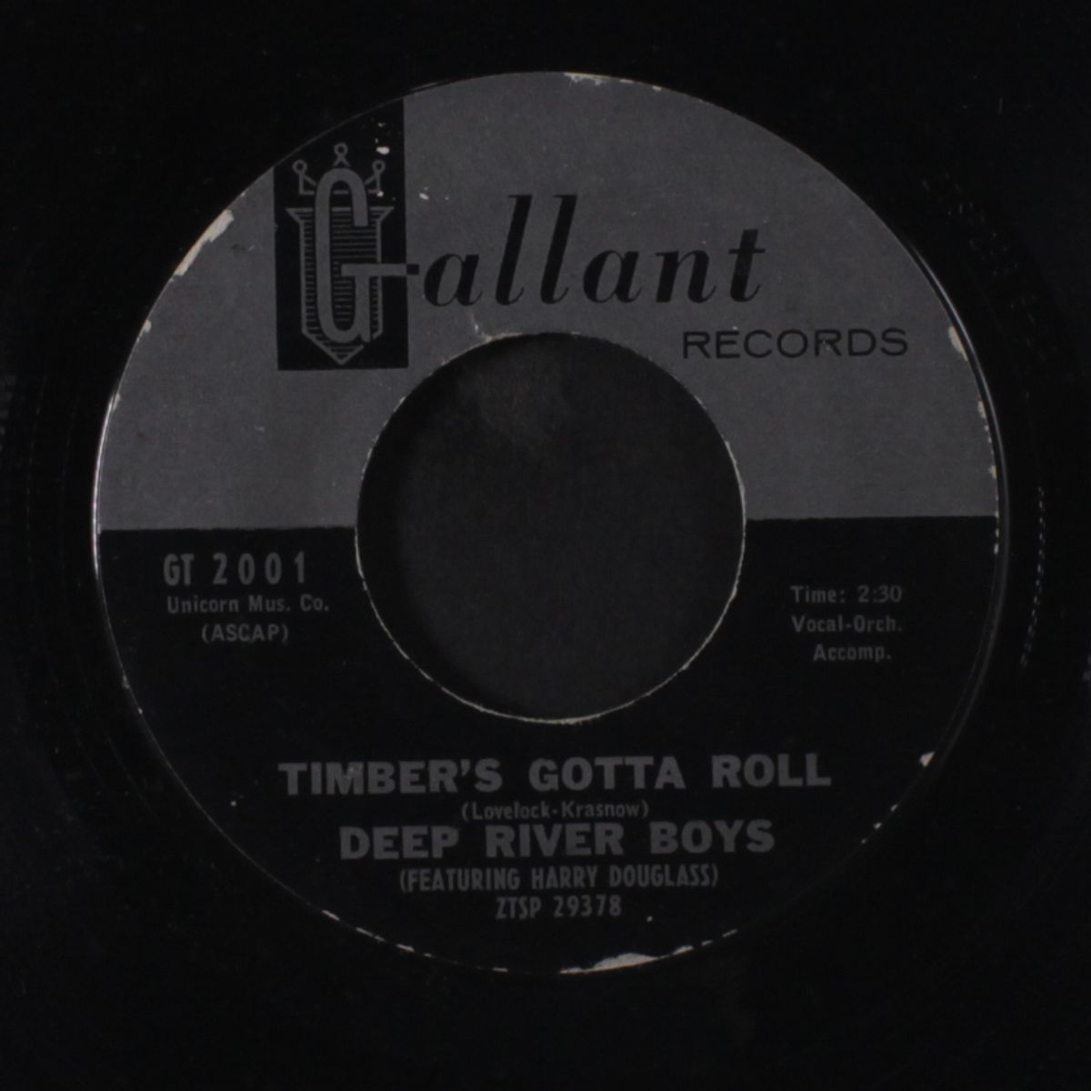 timber's gotta roll / i don't know why by DEEP RIVER BOYS