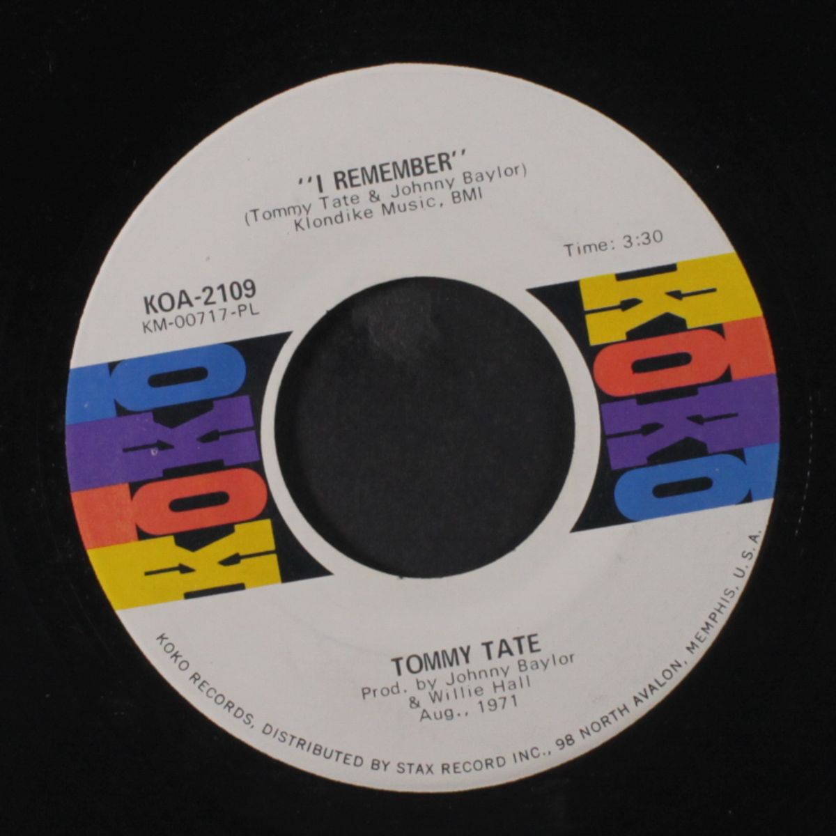 i remember / help me love by TOMMY TATE