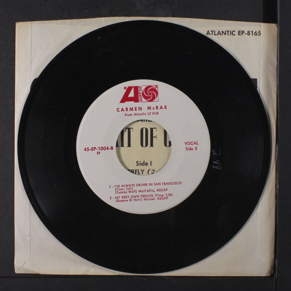 selections from "portrait of" by CARMEN MCRAE