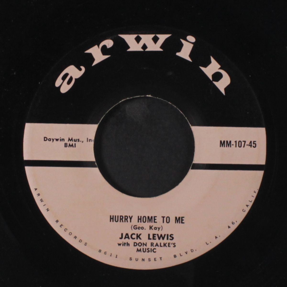 this is my love / hurry home to me by JACK LEWIS