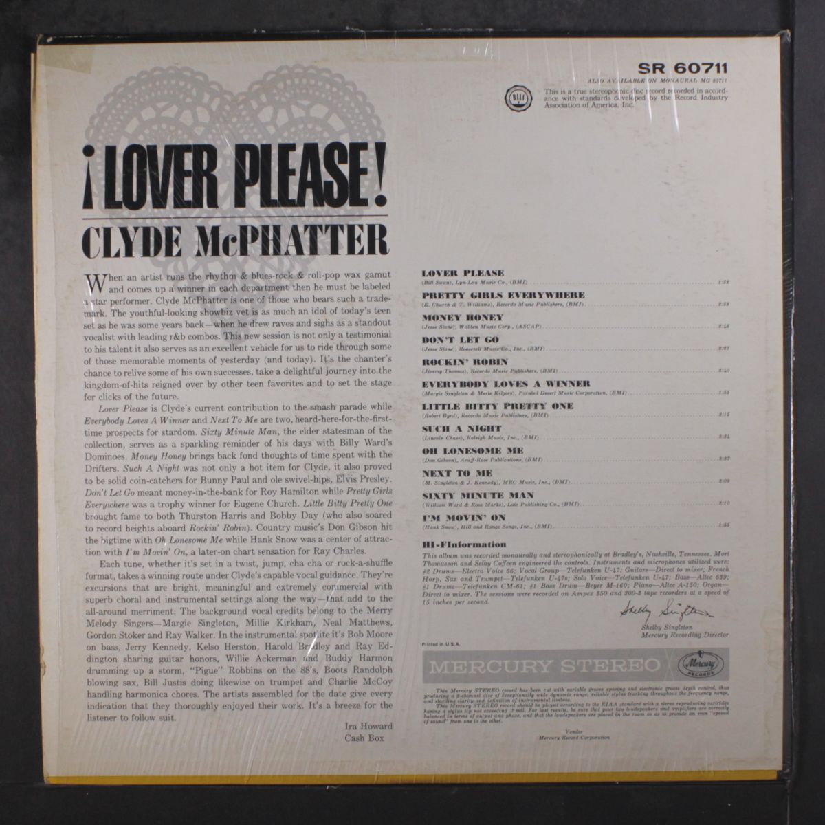 lover please! by CLYDE MCPHATTER