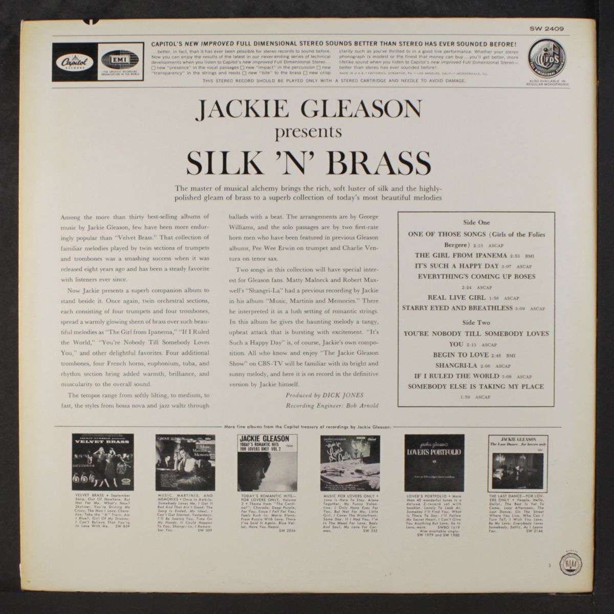 silk n' brass by JACKIE GLEASON