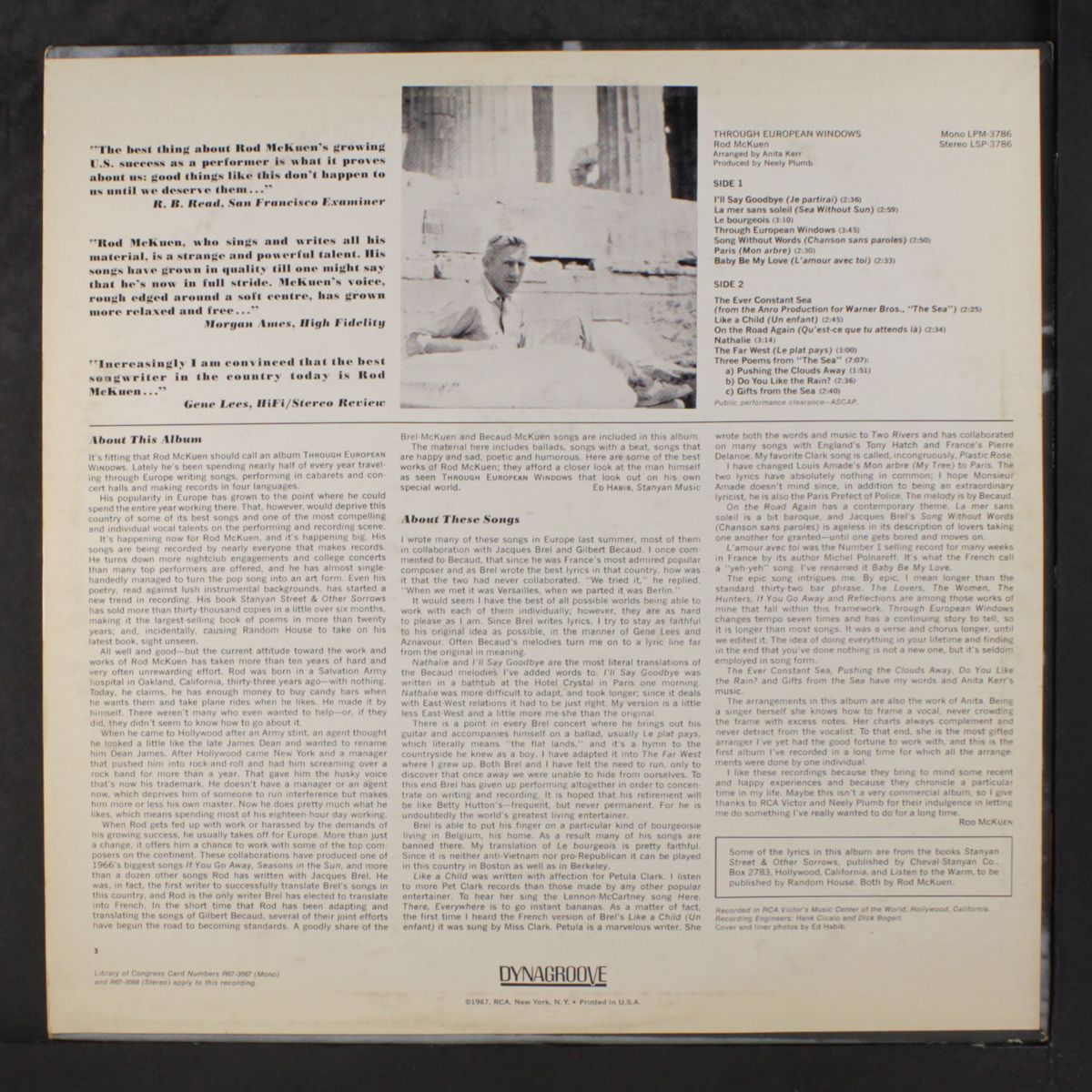 through european windows by ROD MCKUEN