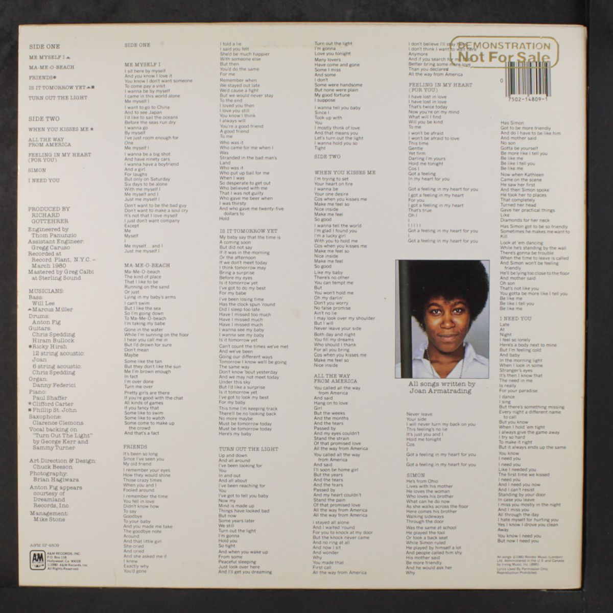 me myself i by JOAN ARMATRADING