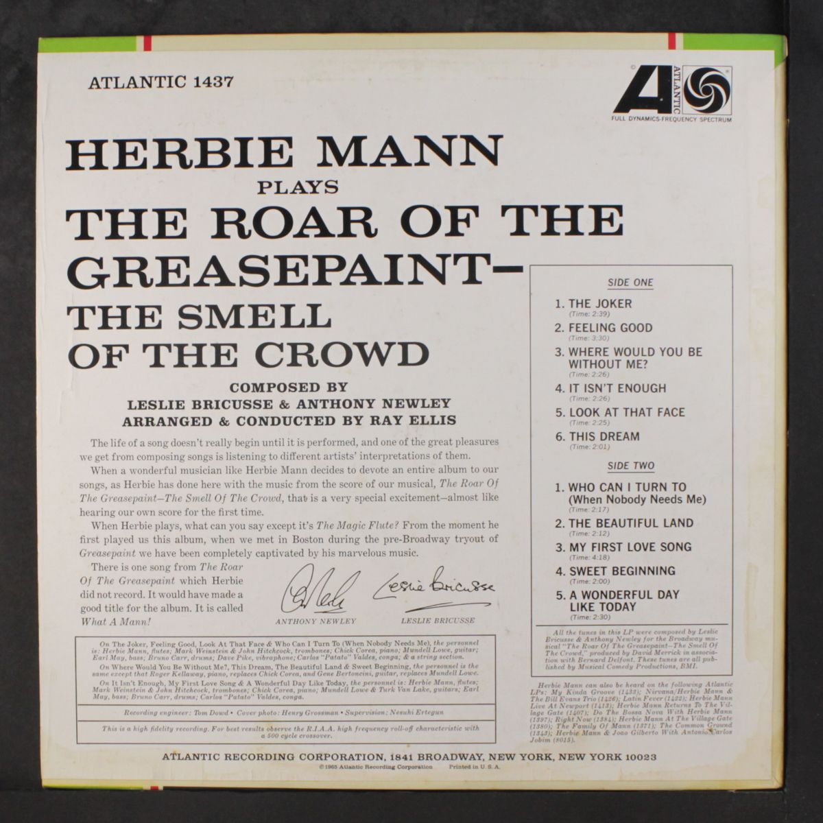the roar of the greasepaint... by HERBIE MANN