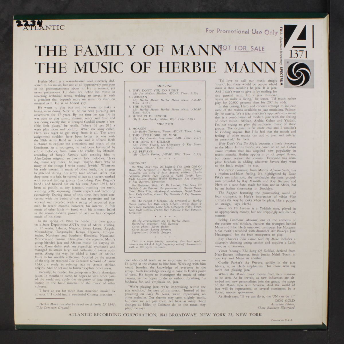 the family of mann by HERBIE MANN