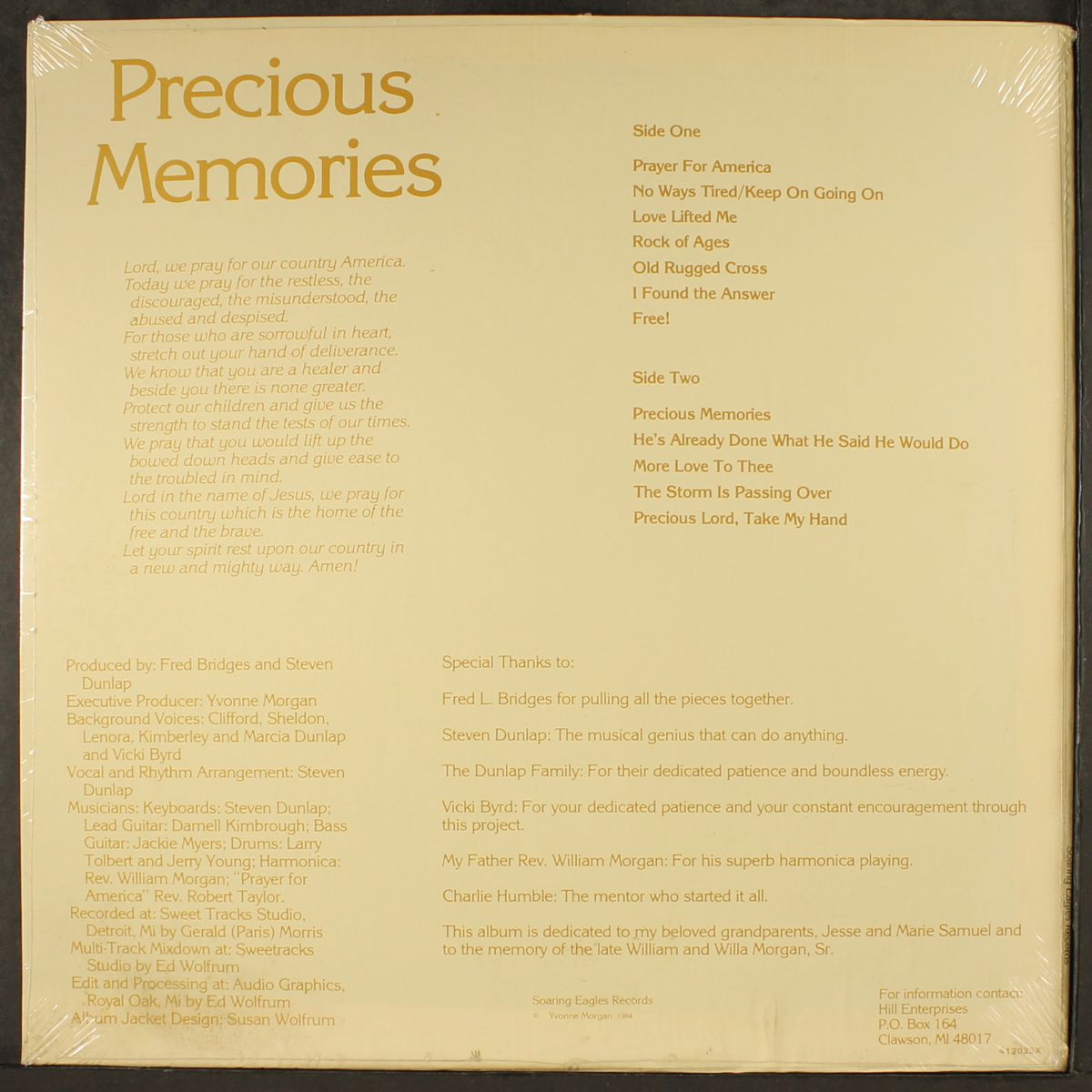 precious memories by YVONNE MORGAN