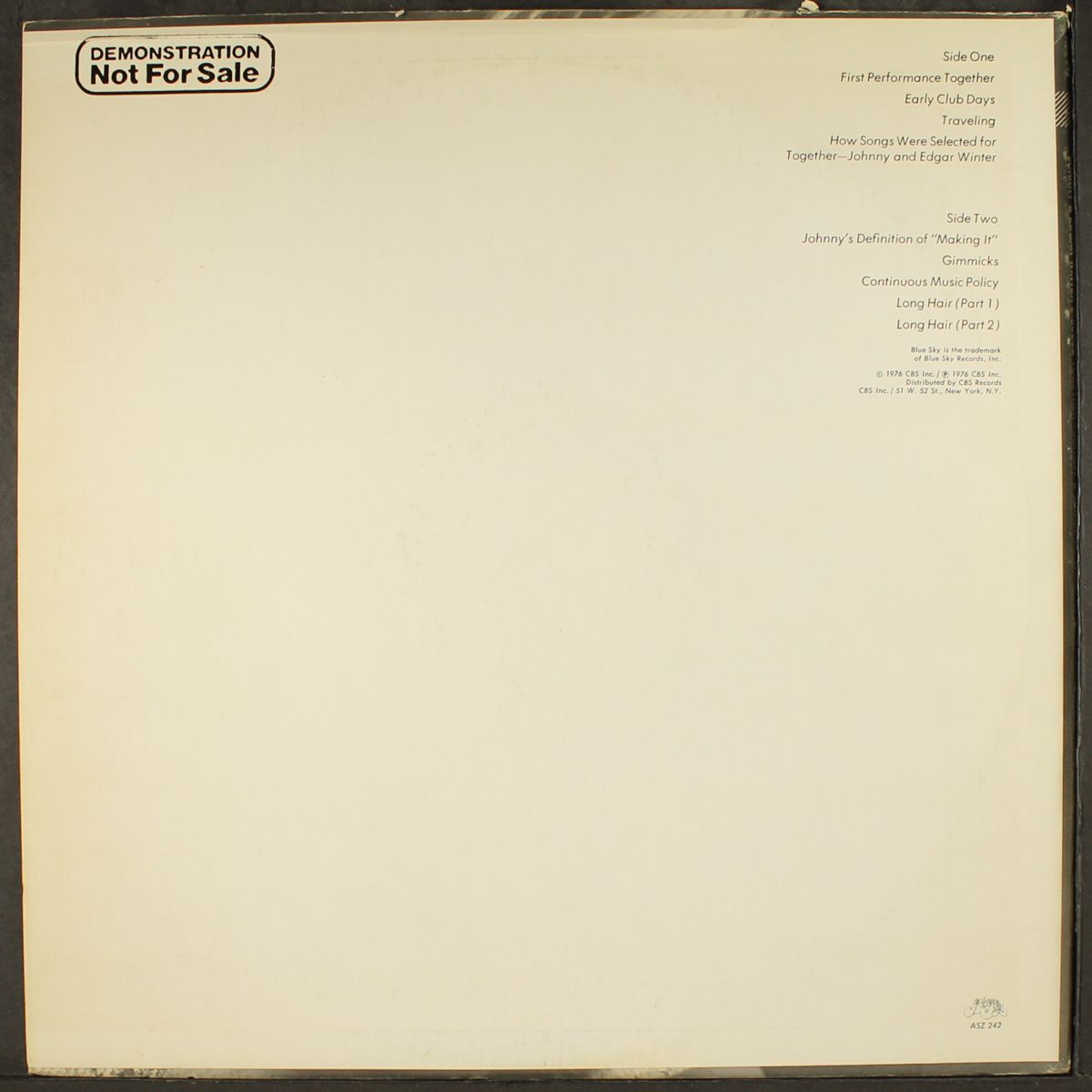johnny & edgar winter discuss together by JOHNNY & EDGAR WINTER