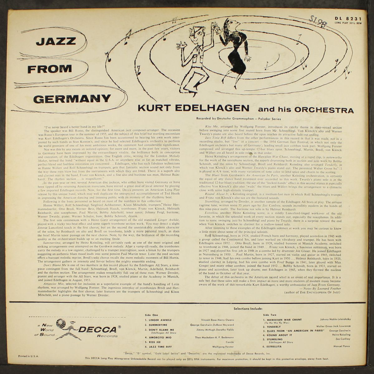 jazz from germany by KURT EDELHAGEN