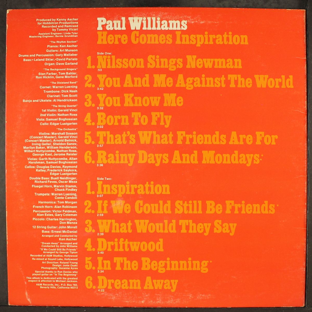 here comes inspiration by PAUL WILLIAMS