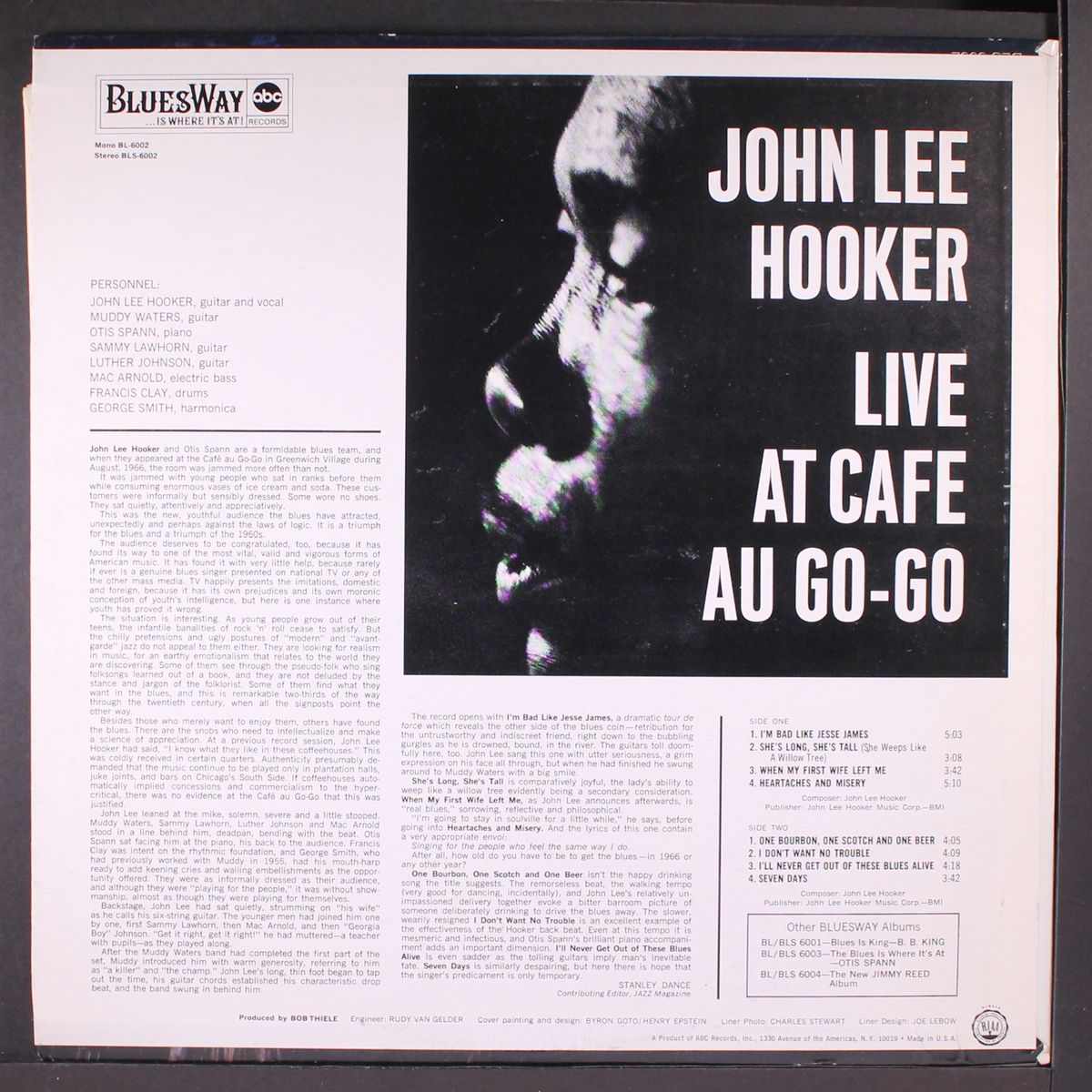 live at cafe au-go-go by JOHN LEE HOOKER