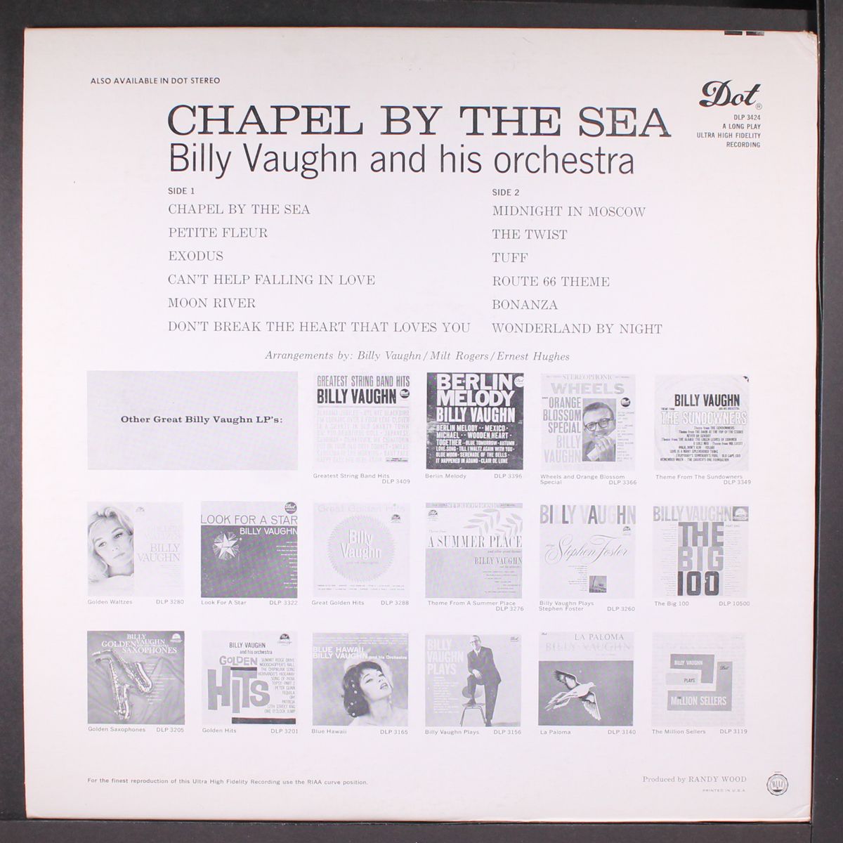 chapel by the sea by BILLY VAUGHN
