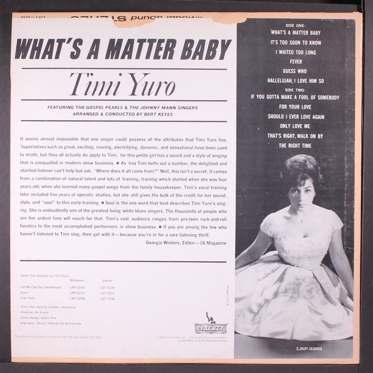 what's a matter baby by TIMI YURO