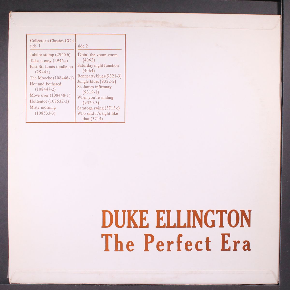 the perfect era by DUKE ELLINGTON