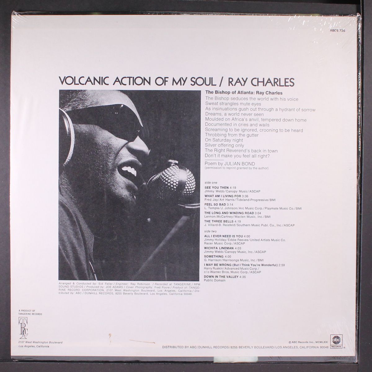 volcanic action of my soul by RAY CHARLES