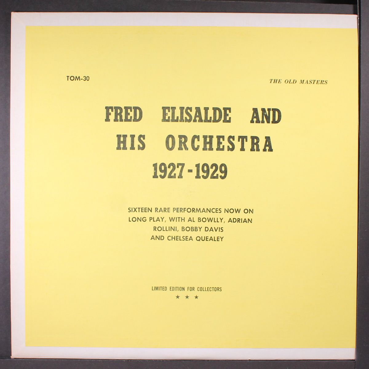 1927-1929 by FRED ELIZALDE