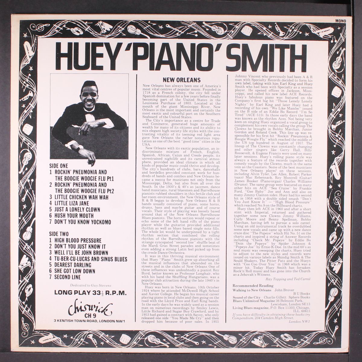 rockin' pneumonia & the boogie woogie flu by HUEY SMITH & CLOWNS
