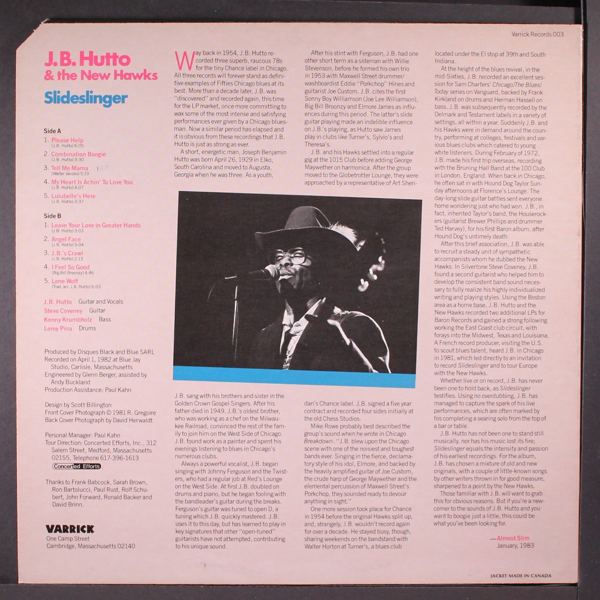 slideslinger by J.B. HUTTO