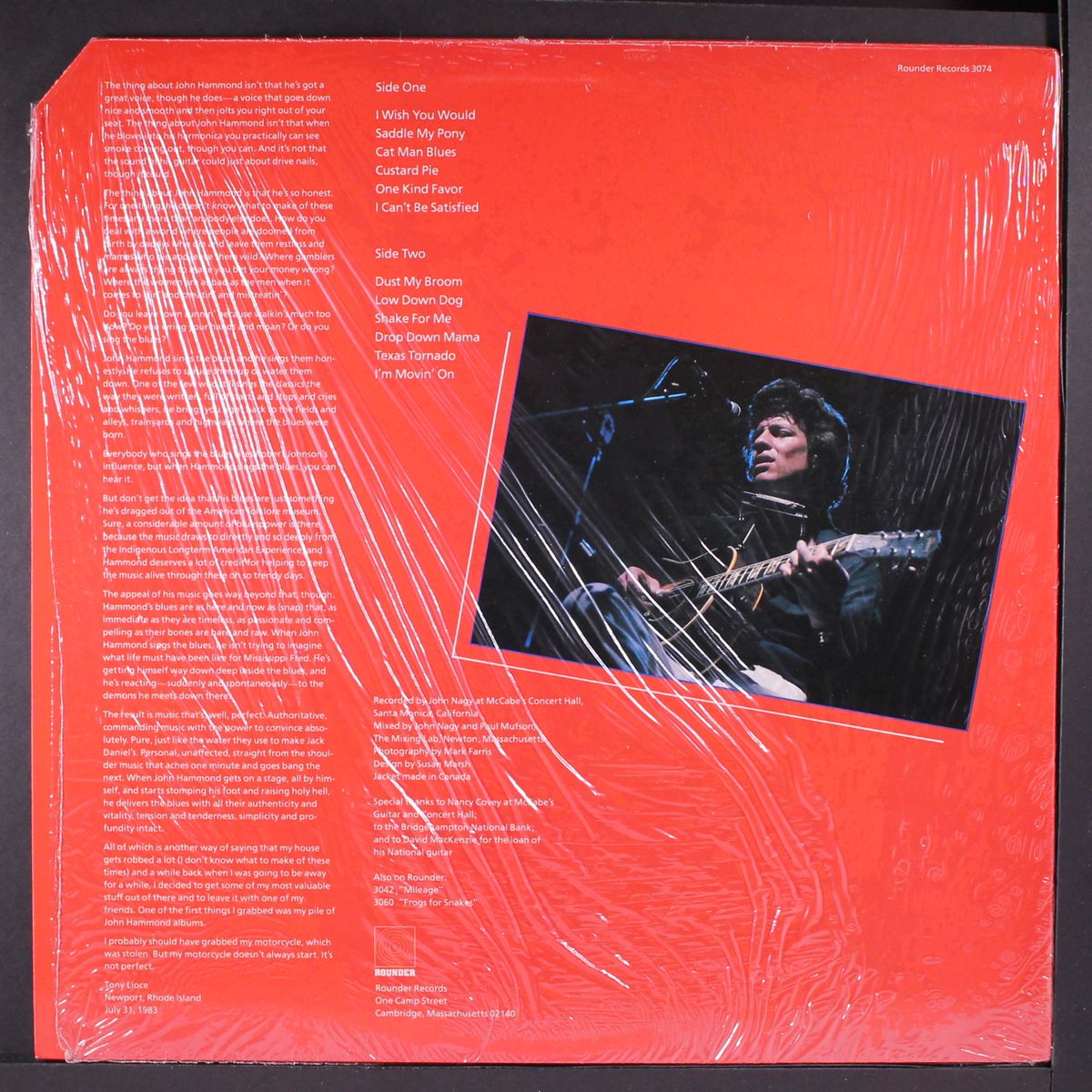 john hammond live by JOHN HAMMOND