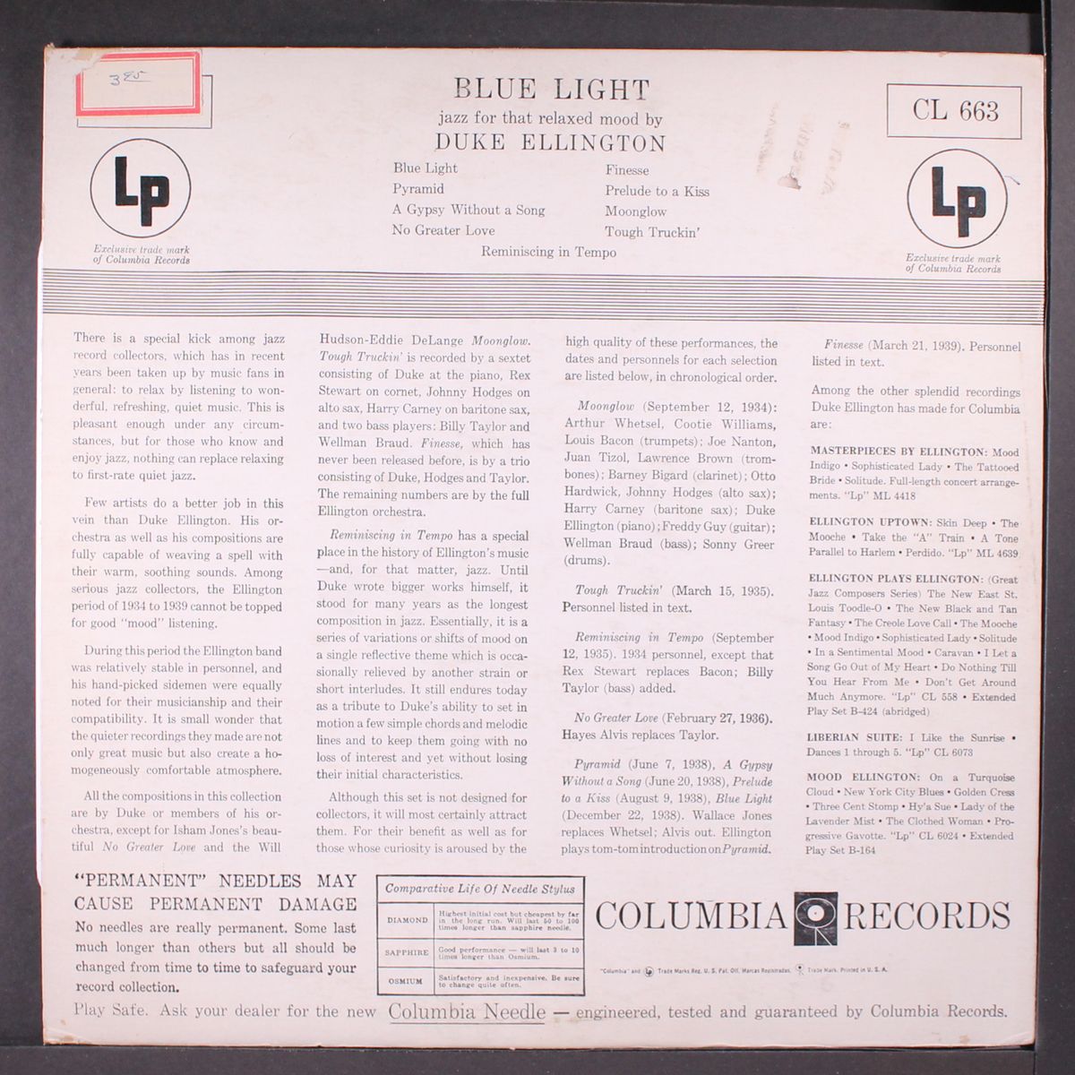 blue light by DUKE ELLINGTON