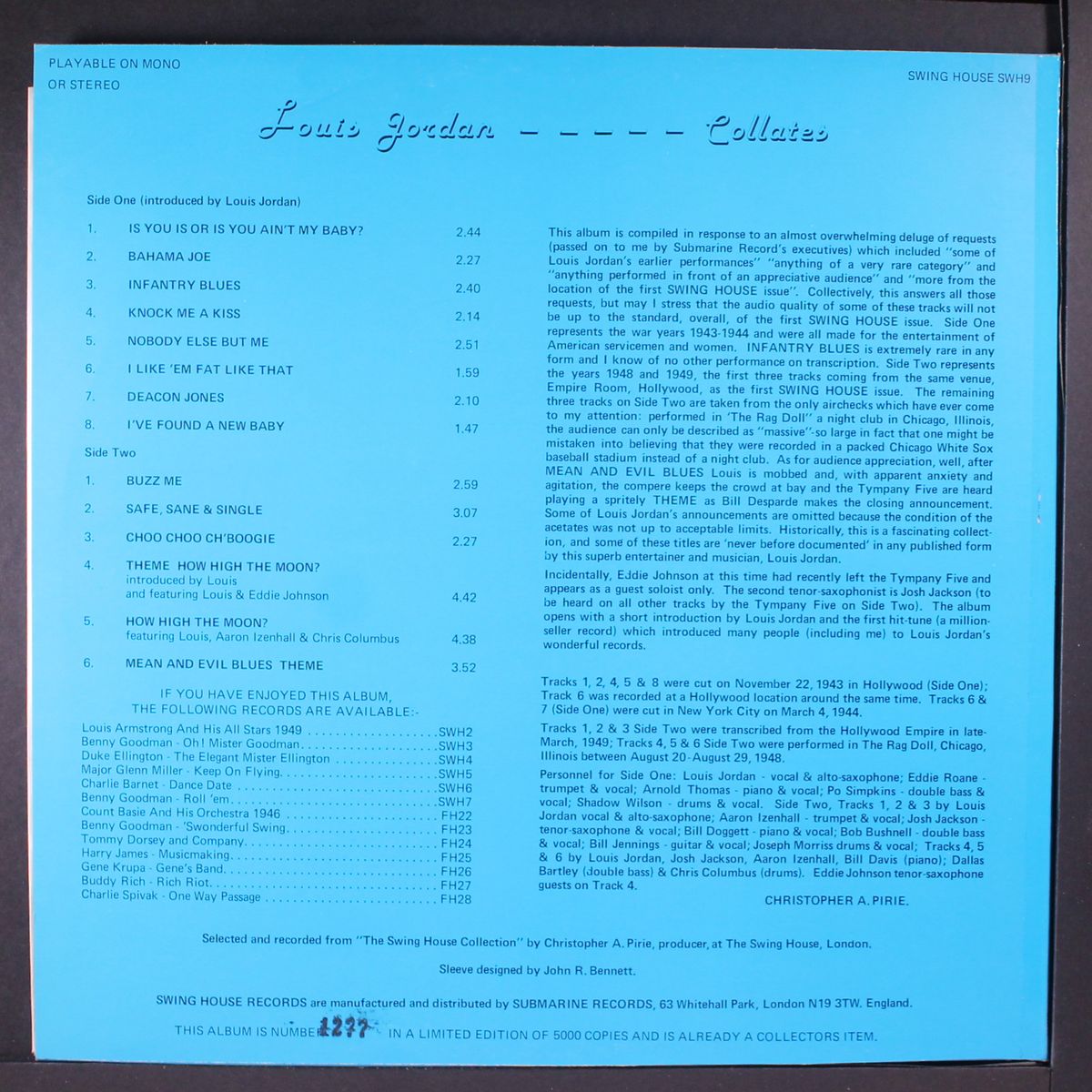 collates by LOUIS JORDAN
