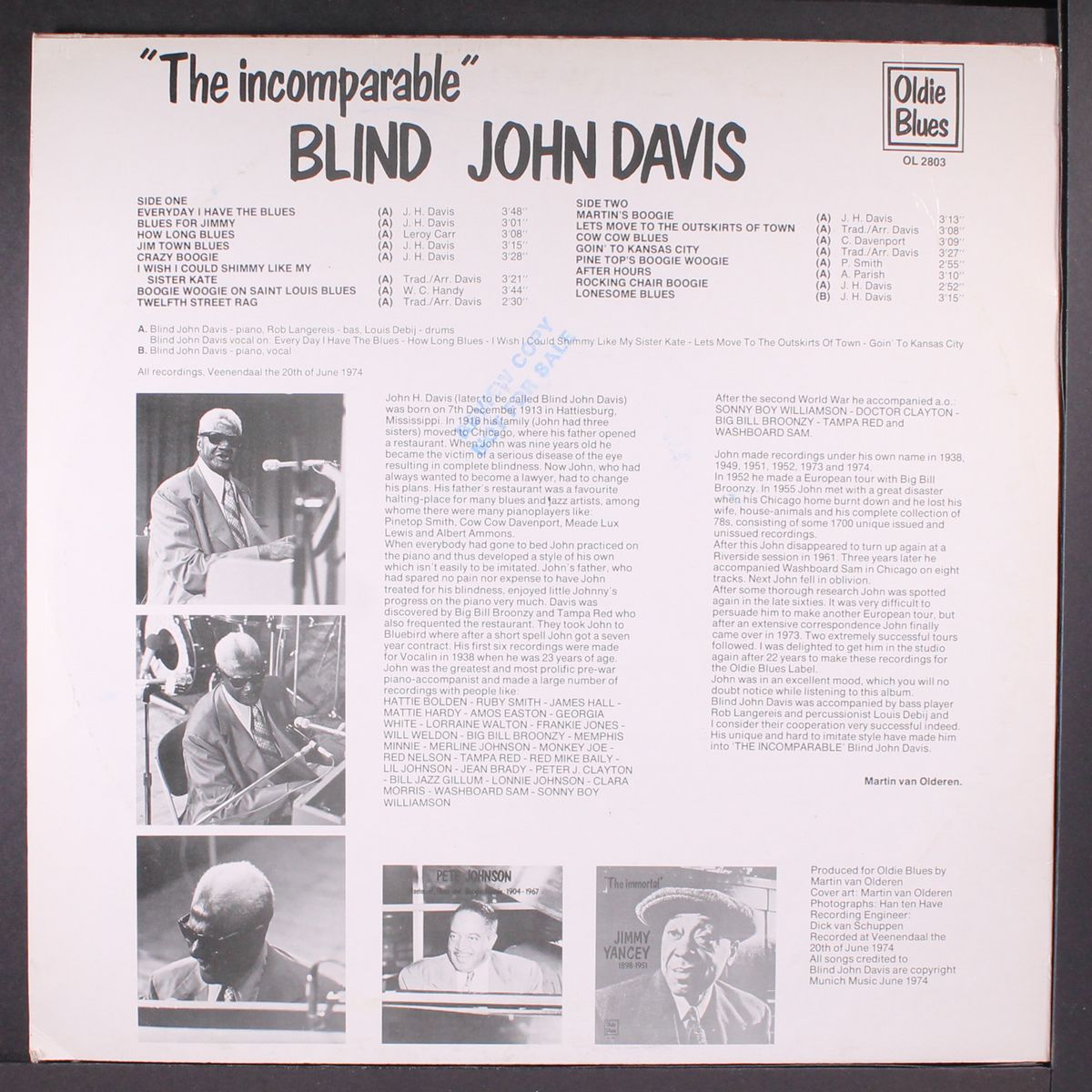 the incomparable by BLIND JOHN DAVIS