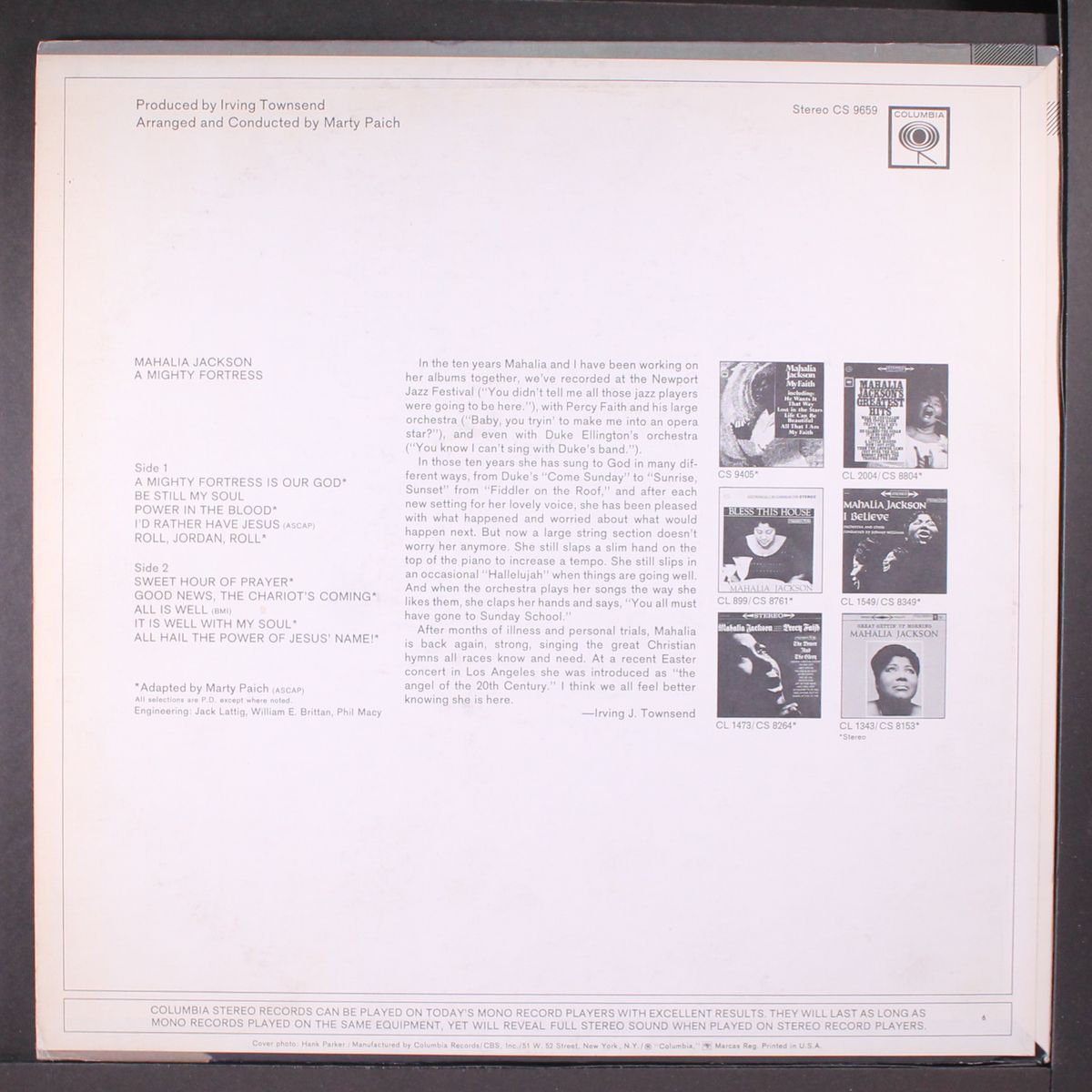 a mighty fortress by MAHALIA JACKSON