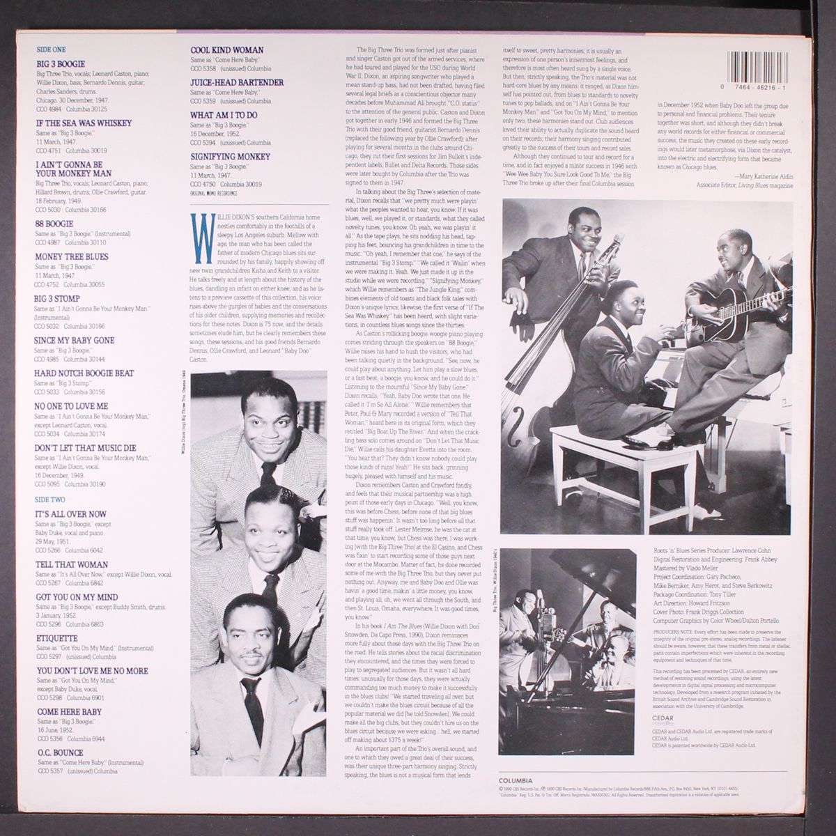 the big three trio by WILLIE DIXON