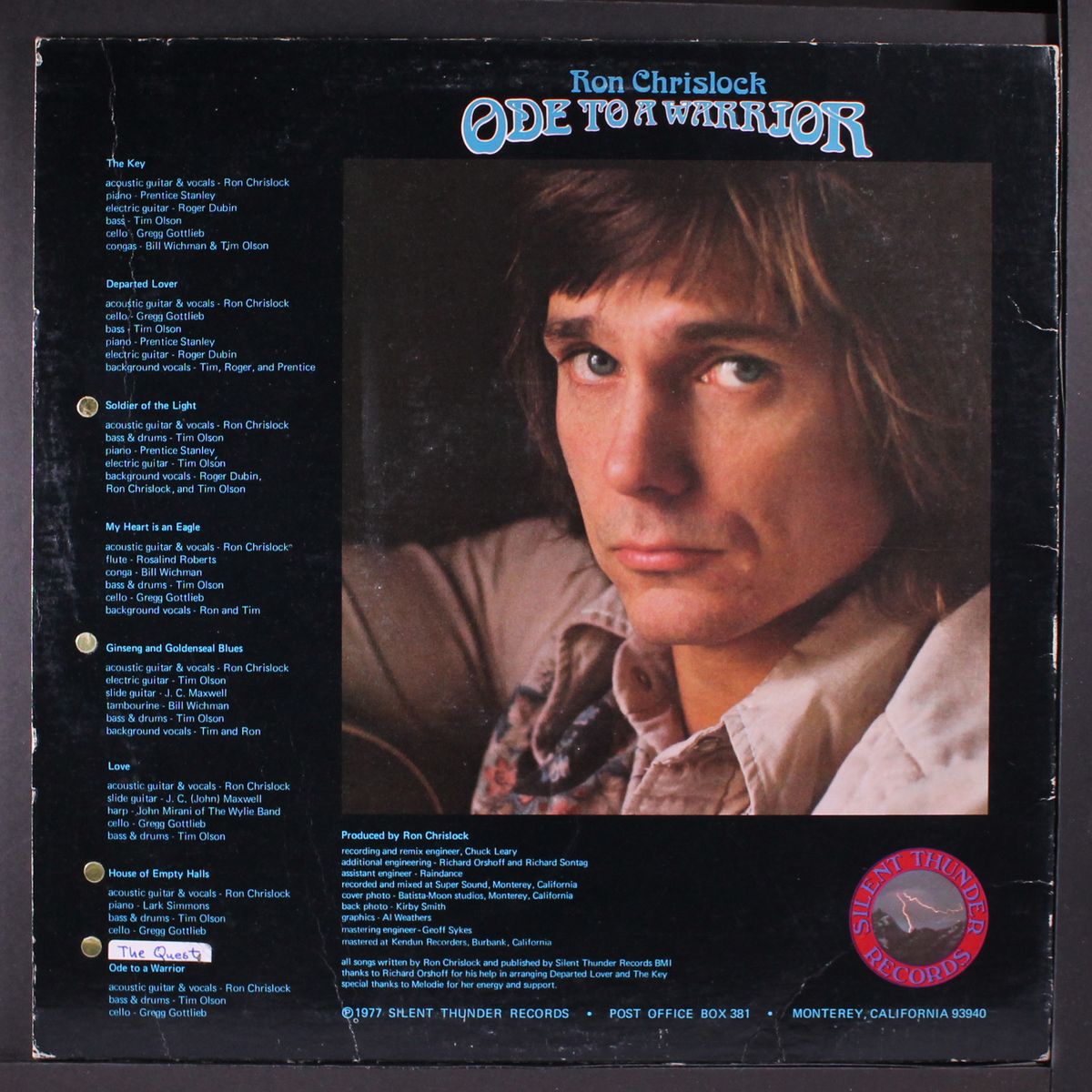 ode to a warrior by RON CHRISLOCK