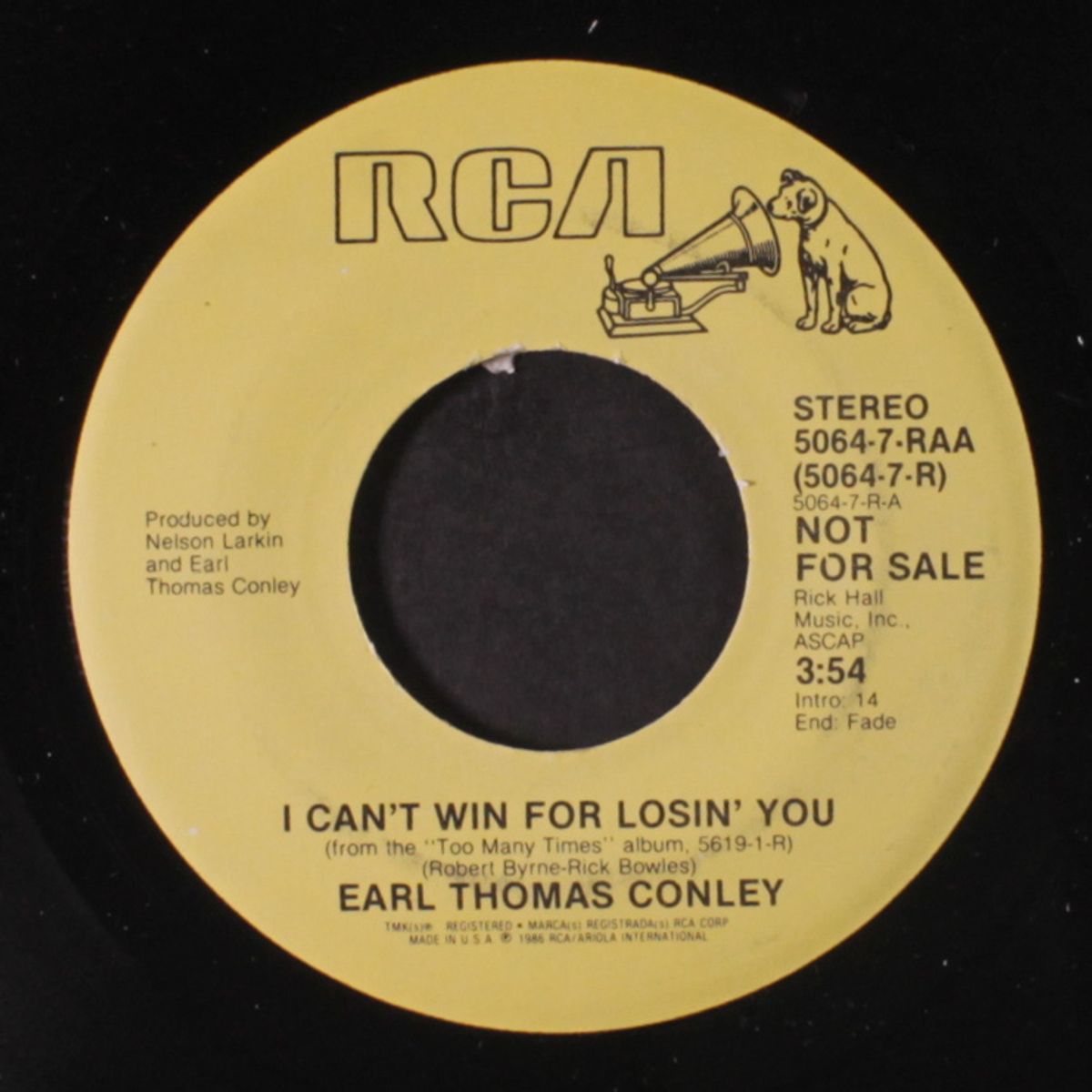 i can't win for losin' you by EARL THOMAS CONLEY