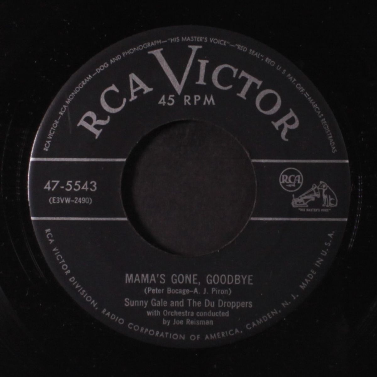 mama's gone, goodbye / the note in the bottle by SUNNY GALE & DU DROPPERS