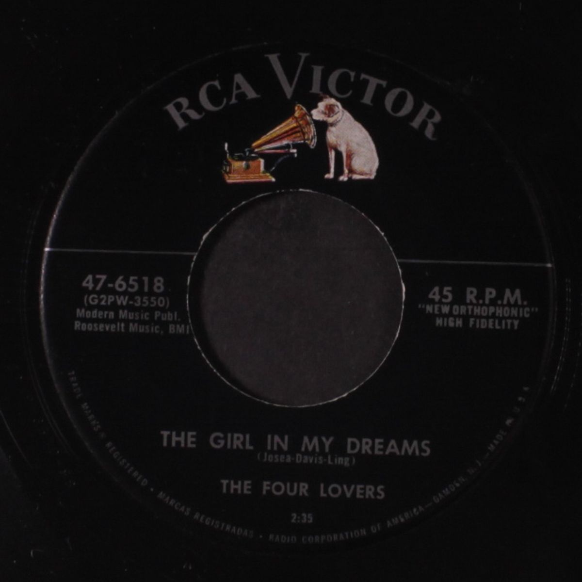 you're the apple of my eye / the girl in my dreams by FOUR LOVERS